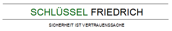 Schl&uuml;ssel Friedrich - Promenadestra&szlig;e 23 - 96047 Bamberg - Tel.: 0951/23474